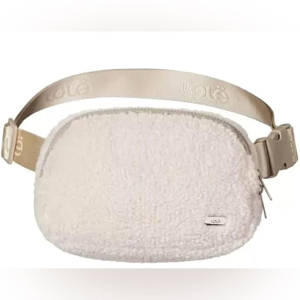 Lole Off-White Fleece Crossbody Bag